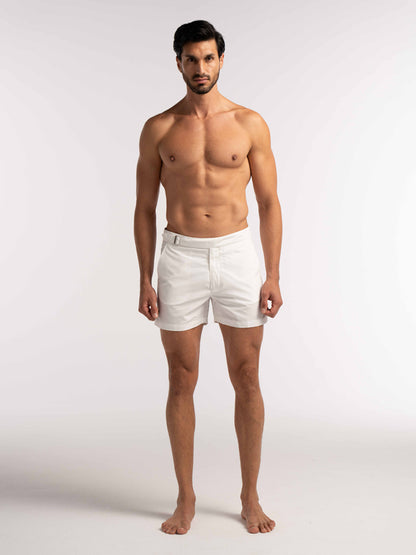 Smart Original Swim Shorts in Pure White  - Lewis James 