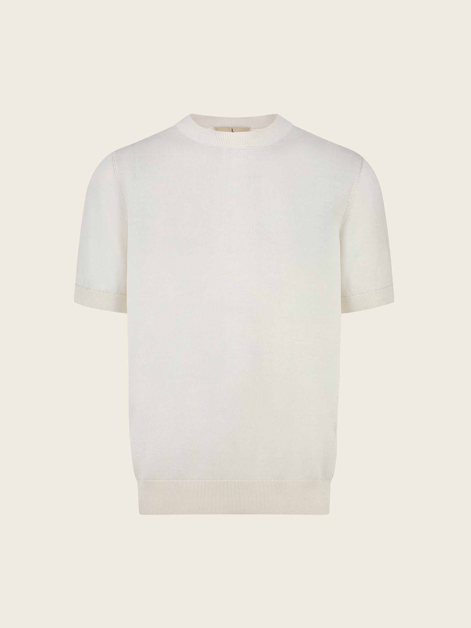Taupe Premium Knitted Cotton T'Shirt