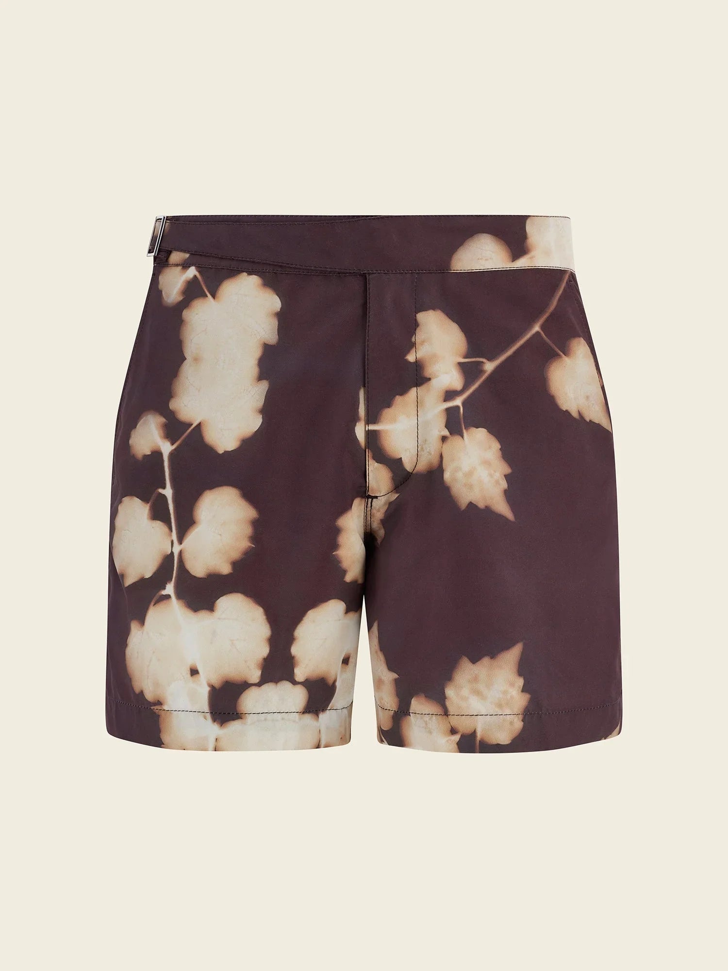Branch Print Smart Original Swimshorts in Brown - Lewis James