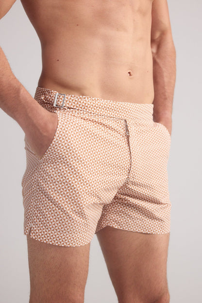 Brown Caminos de Ronda Swim Shorts - Lewis James