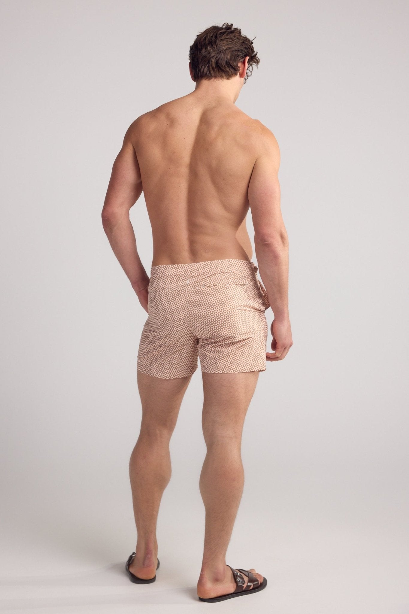 Brown Caminos de Ronda Swim Shorts - Lewis James