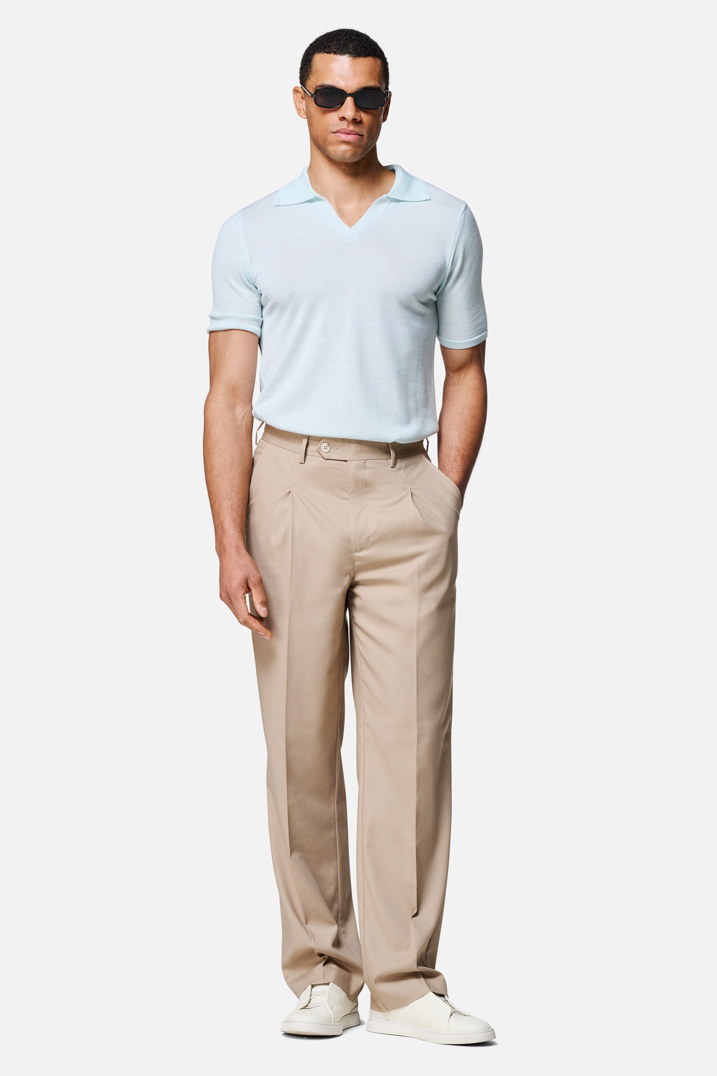 Luca Merino Wool Polo