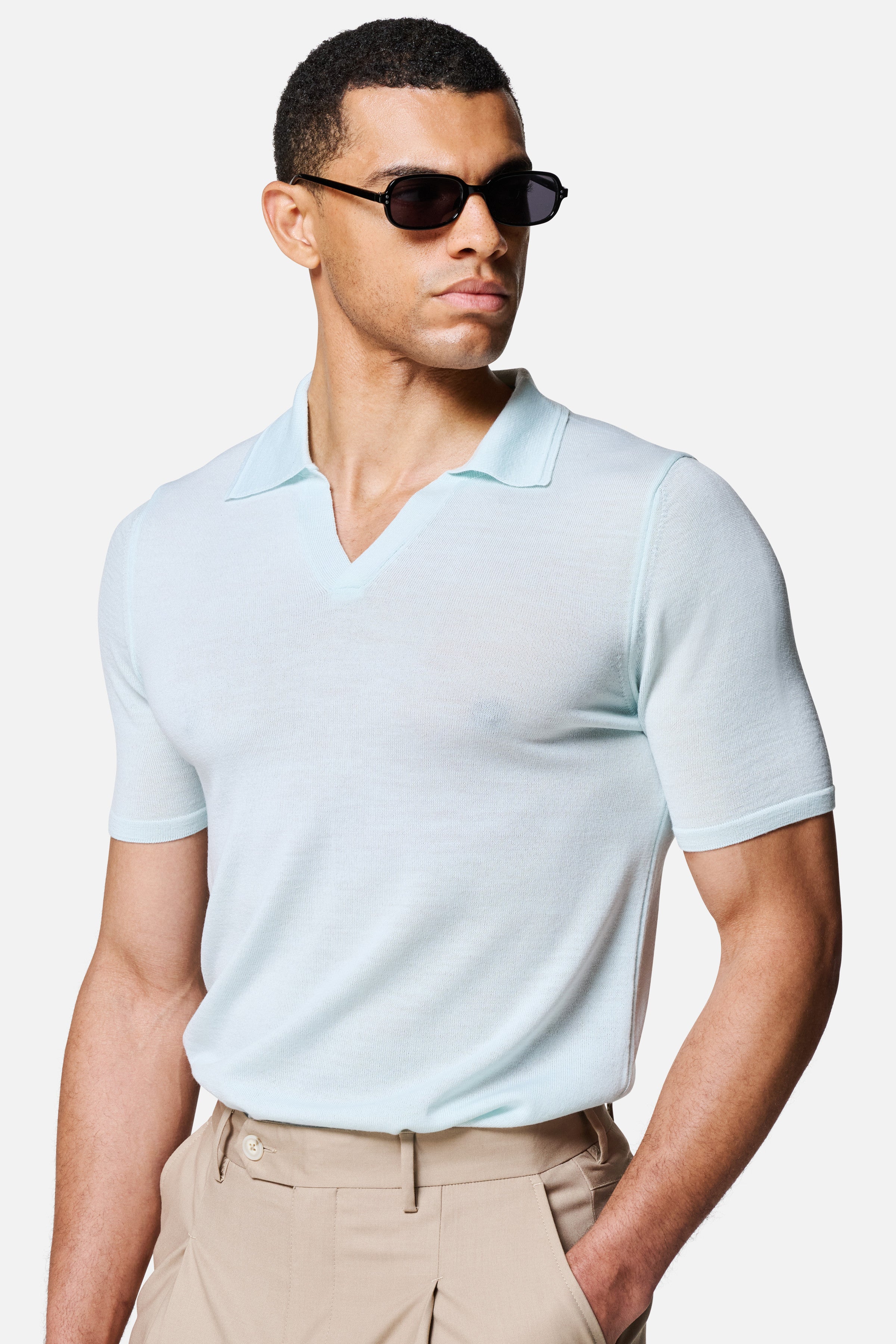 Luca Merino Wool Polo — Lewis James