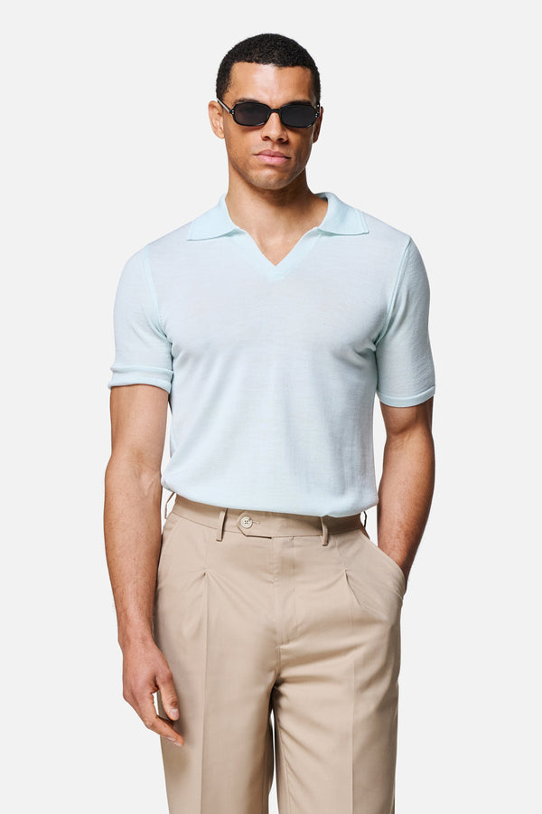 Luca Merino Wool Polo