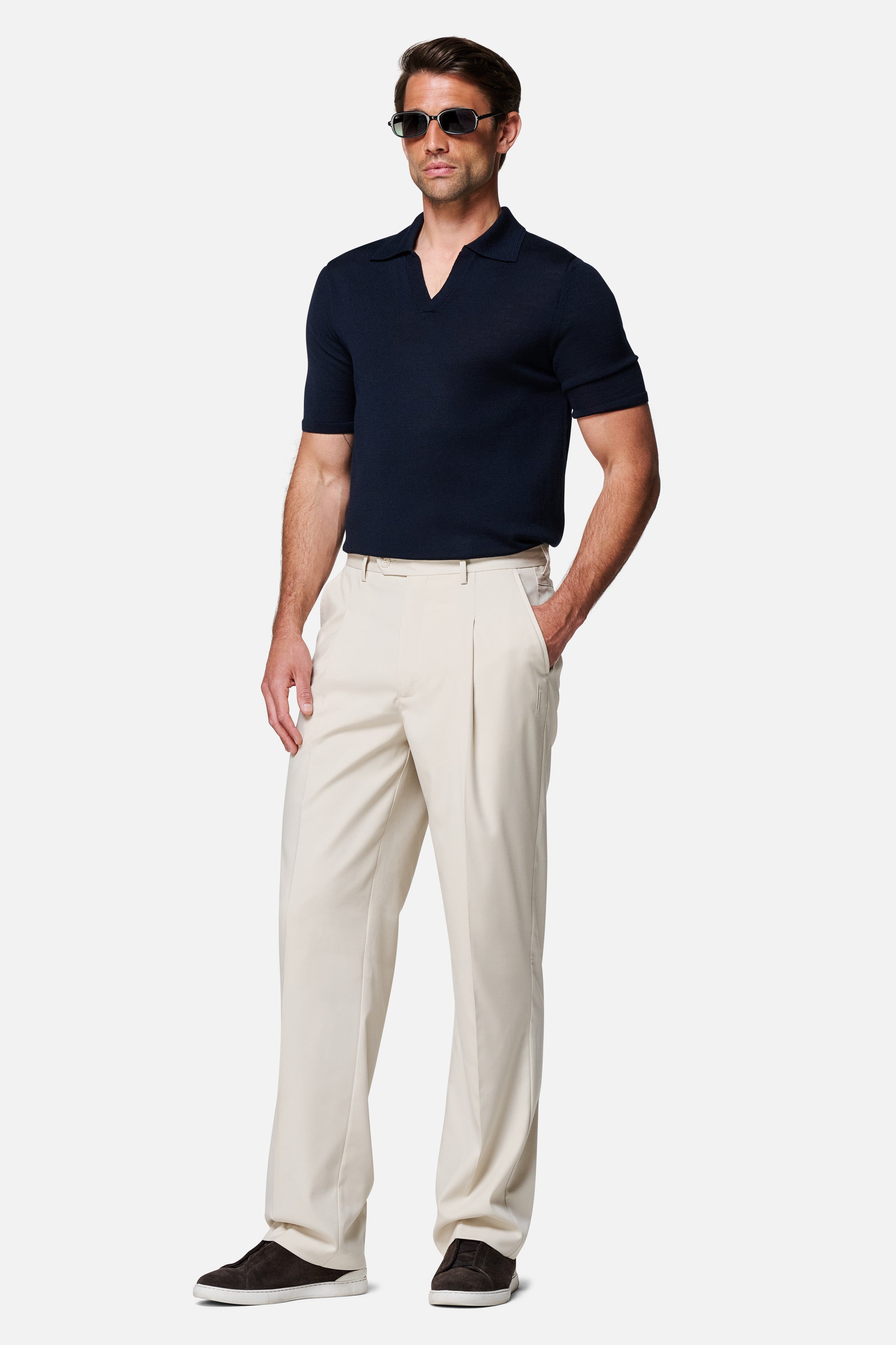 Luca Merino Wool Polo