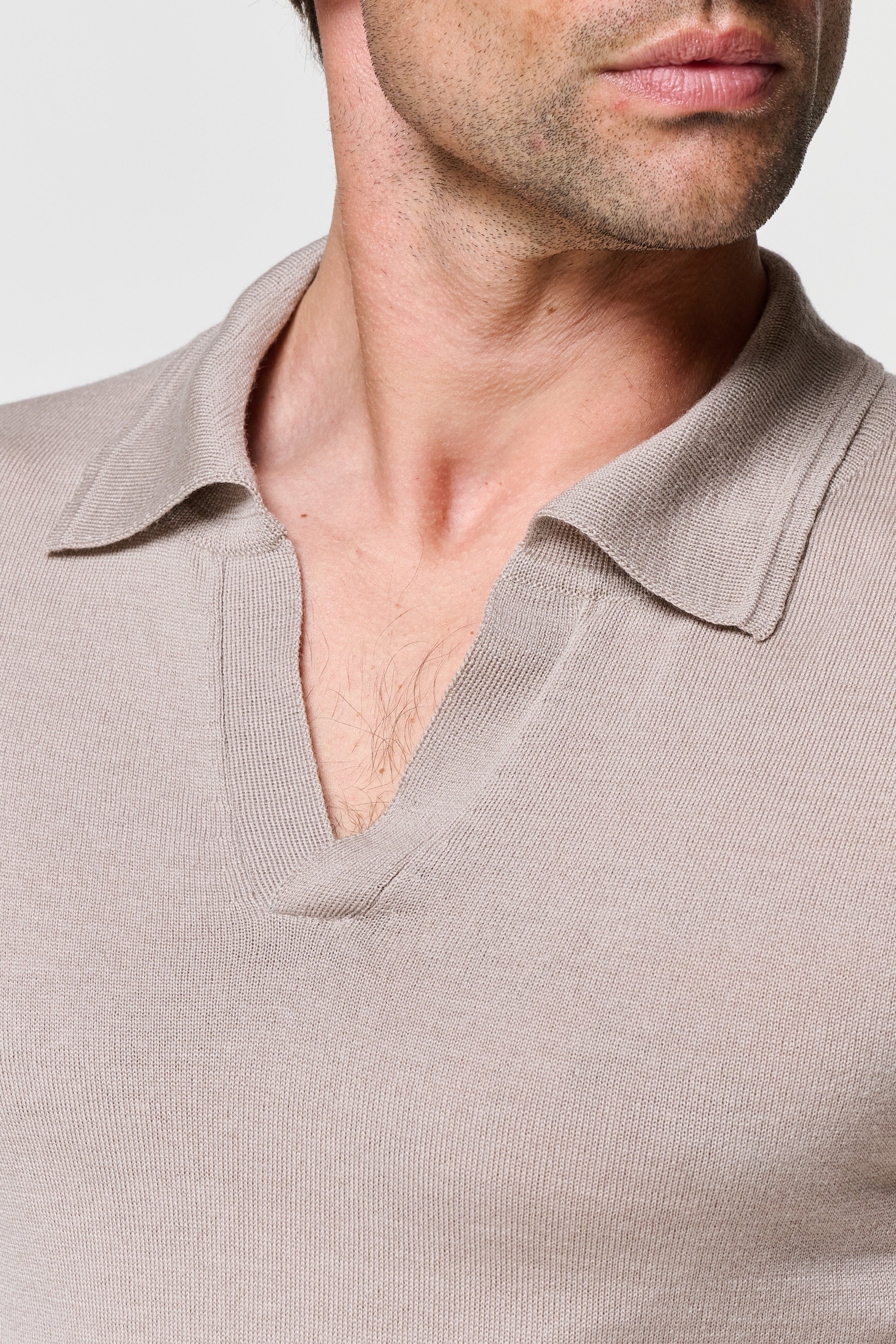 Luca Merino Wool Polo — Lewis James