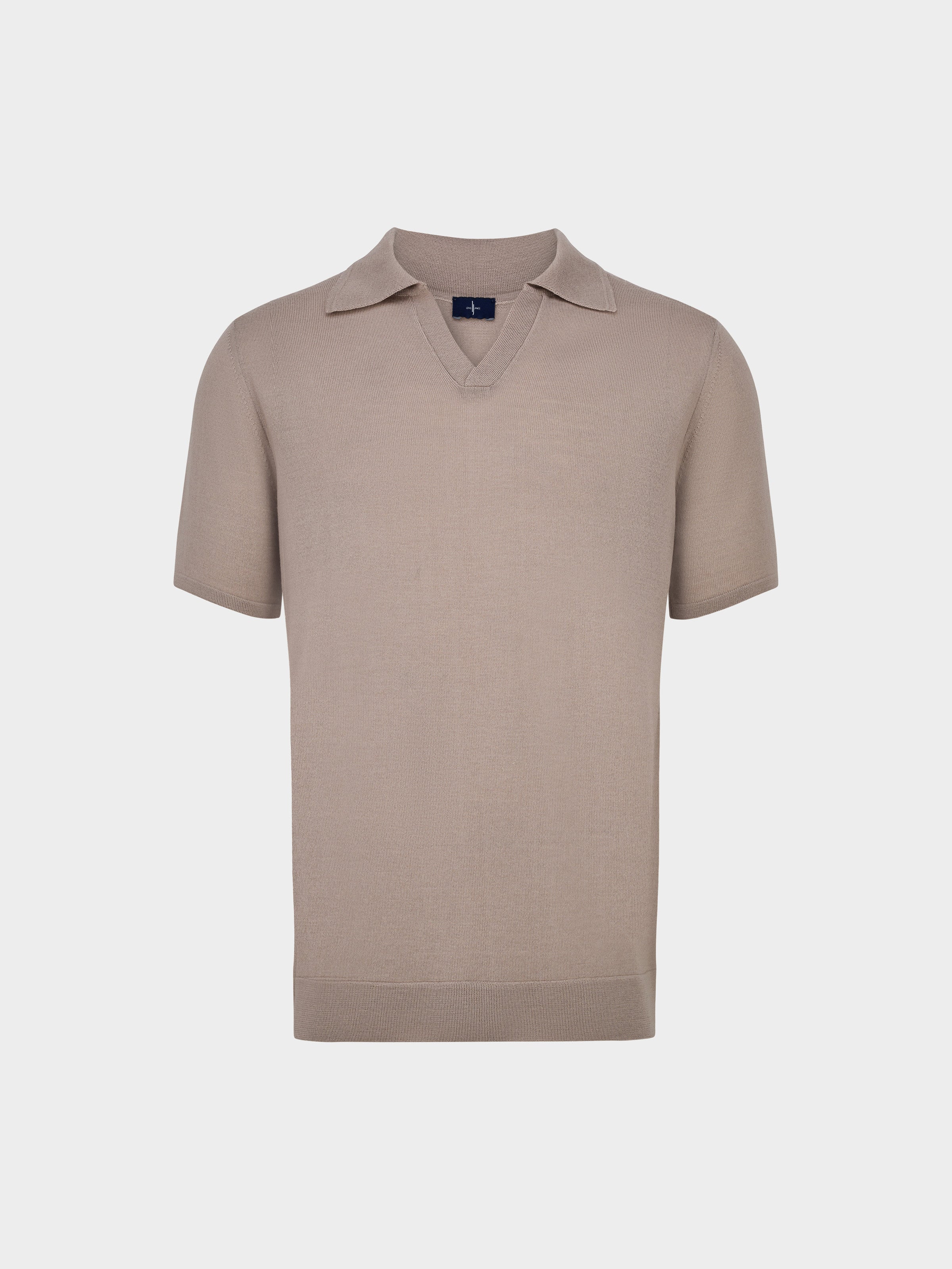 Luca Merino Wool Polo