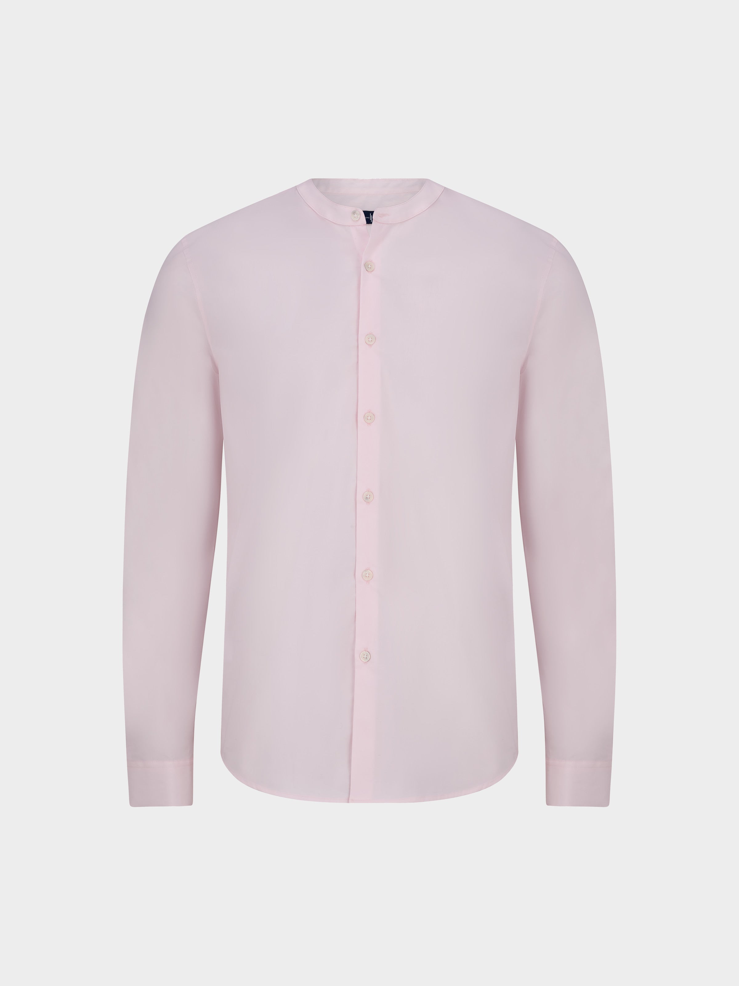 Regent Poplin Grandad-Collar Shirt