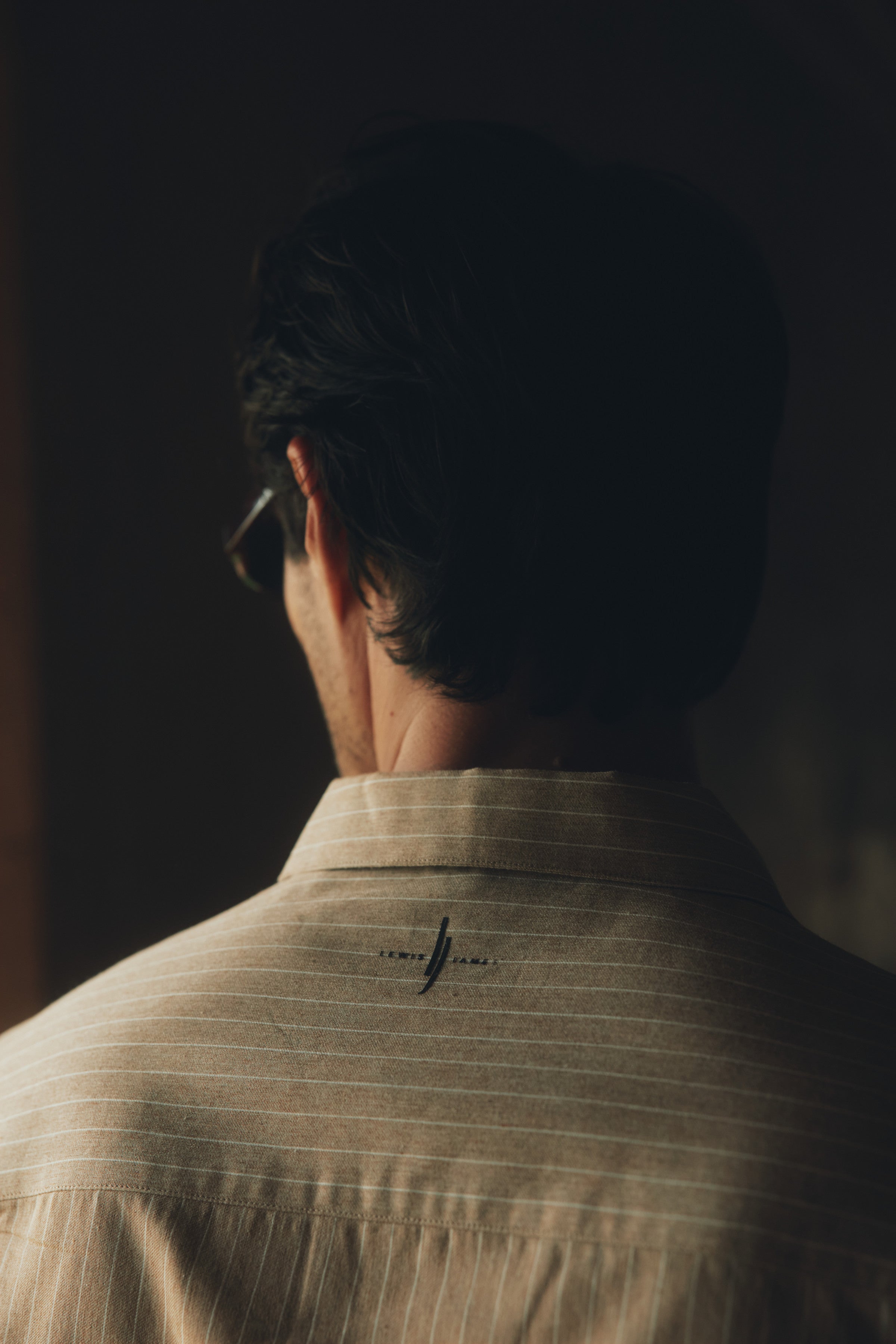 Villa Pinstripe Embroidered Shirt