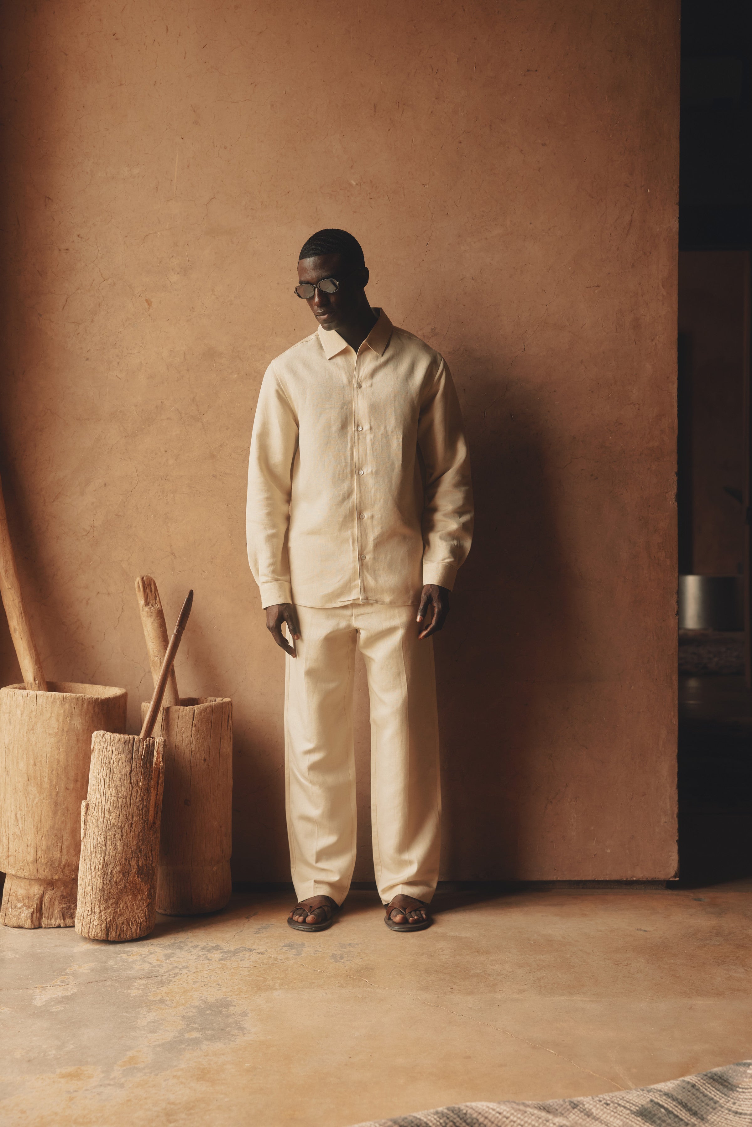 Nico Long-Sleeve Linen-Viscose Shirt