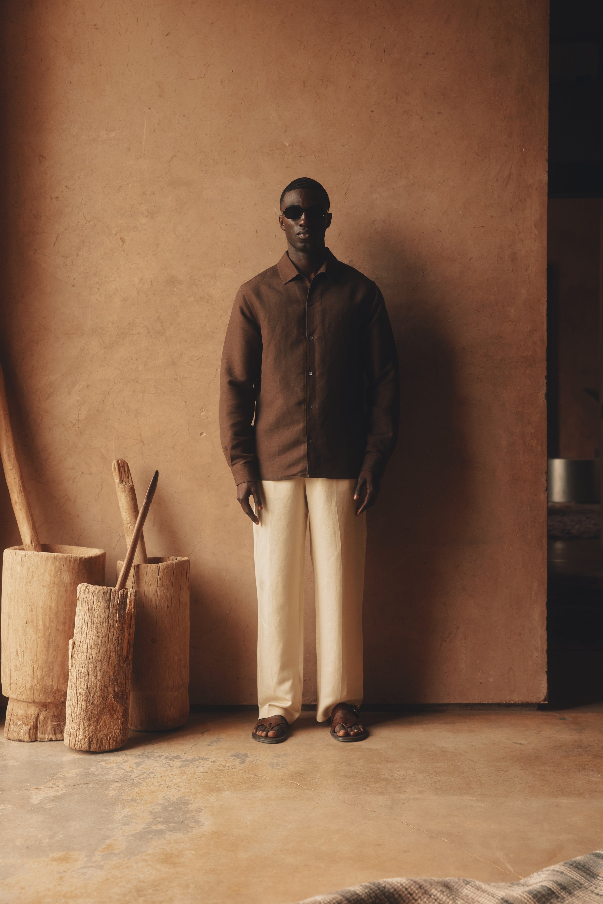 Nico Long-Sleeve Linen-Viscose Shirt