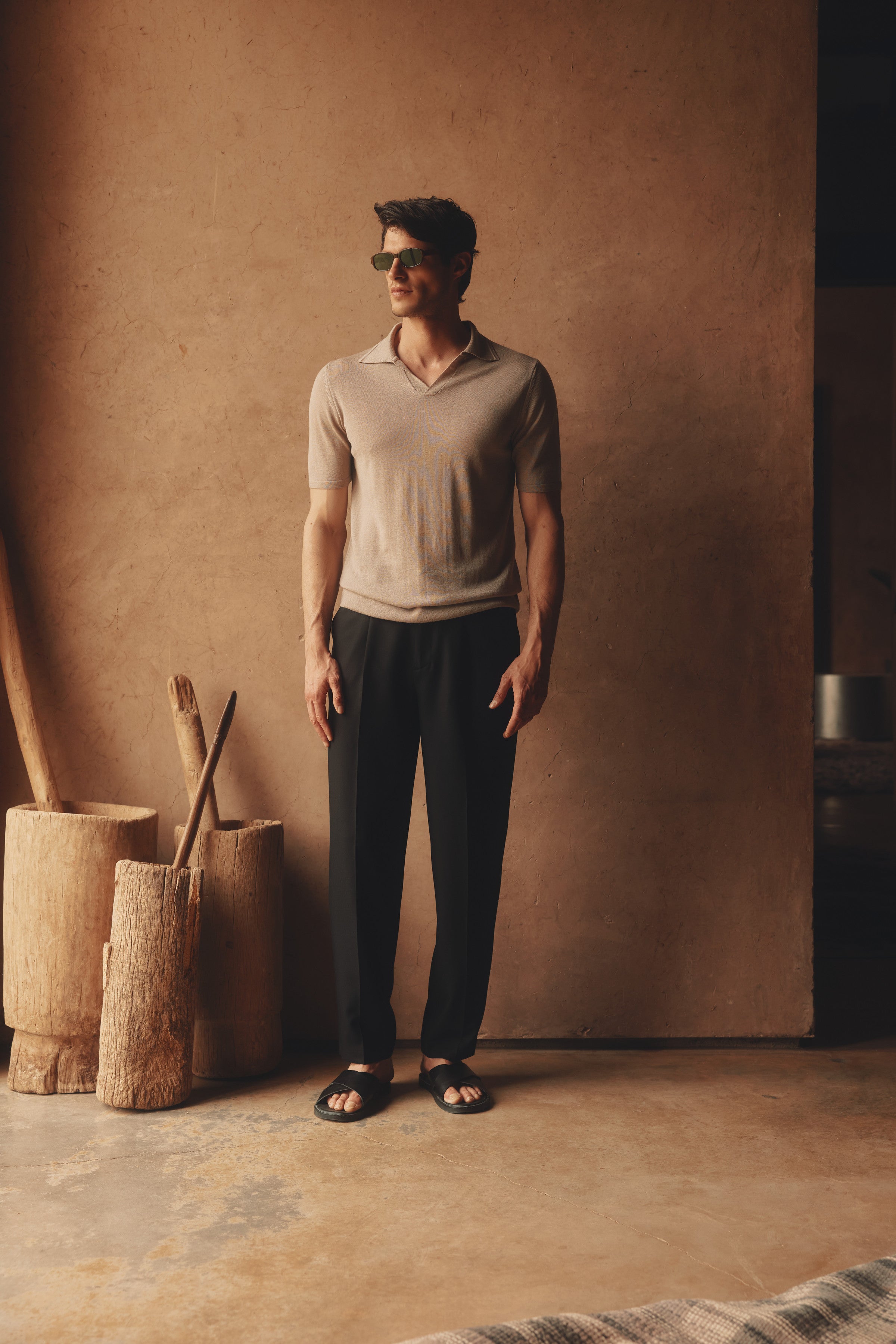 Luca Merino Wool Polo
