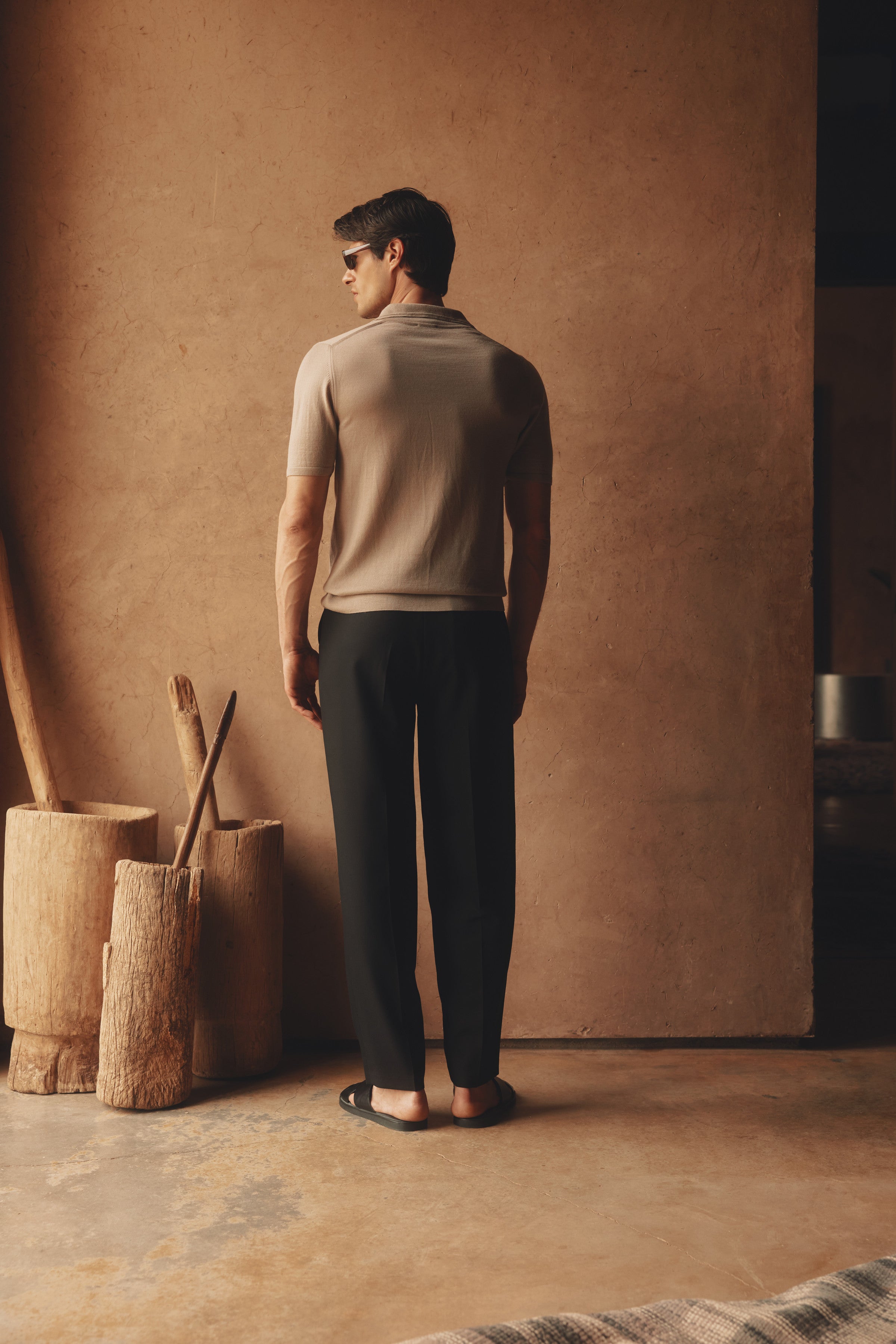Luca Merino Wool Polo