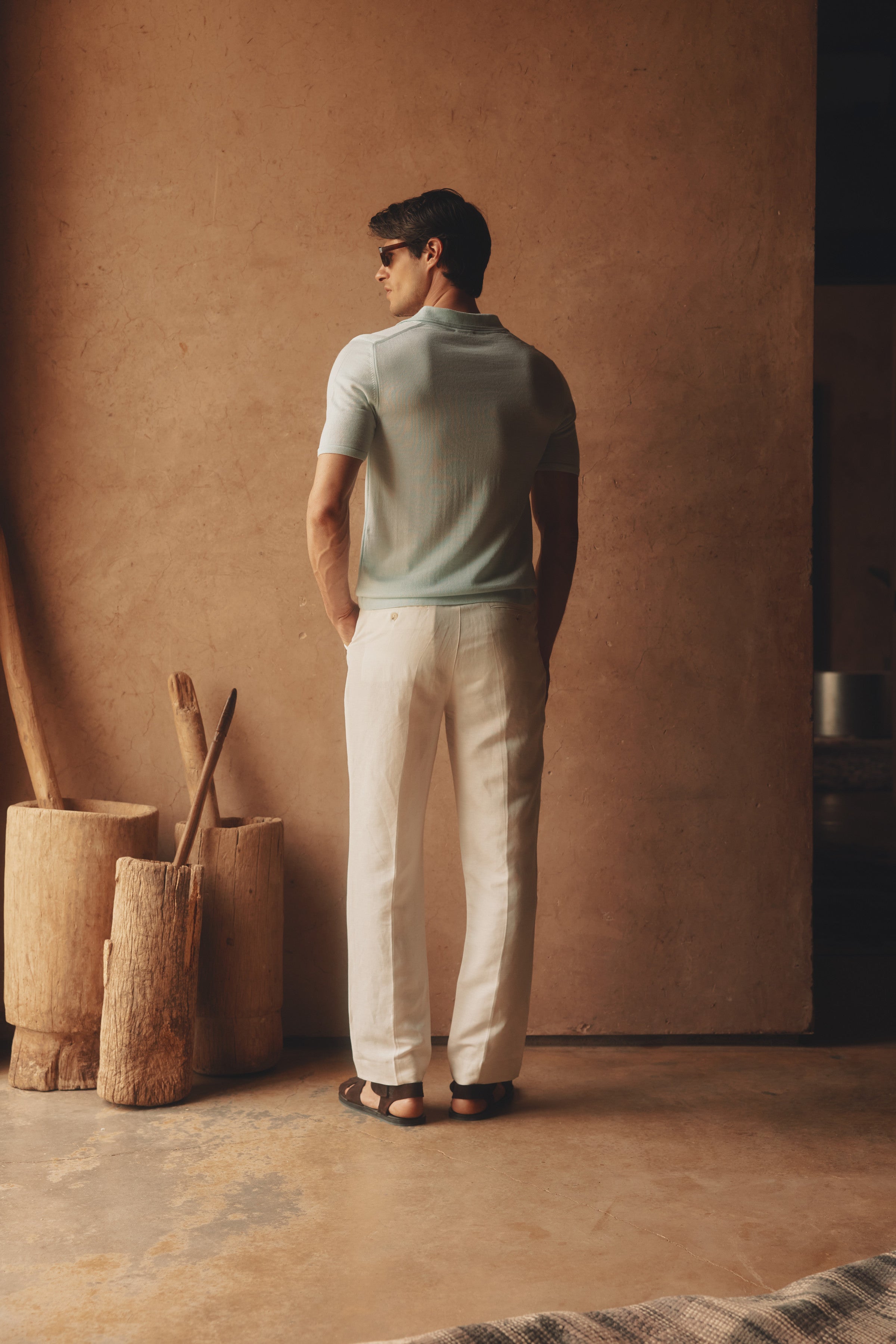Luca Merino Wool Polo