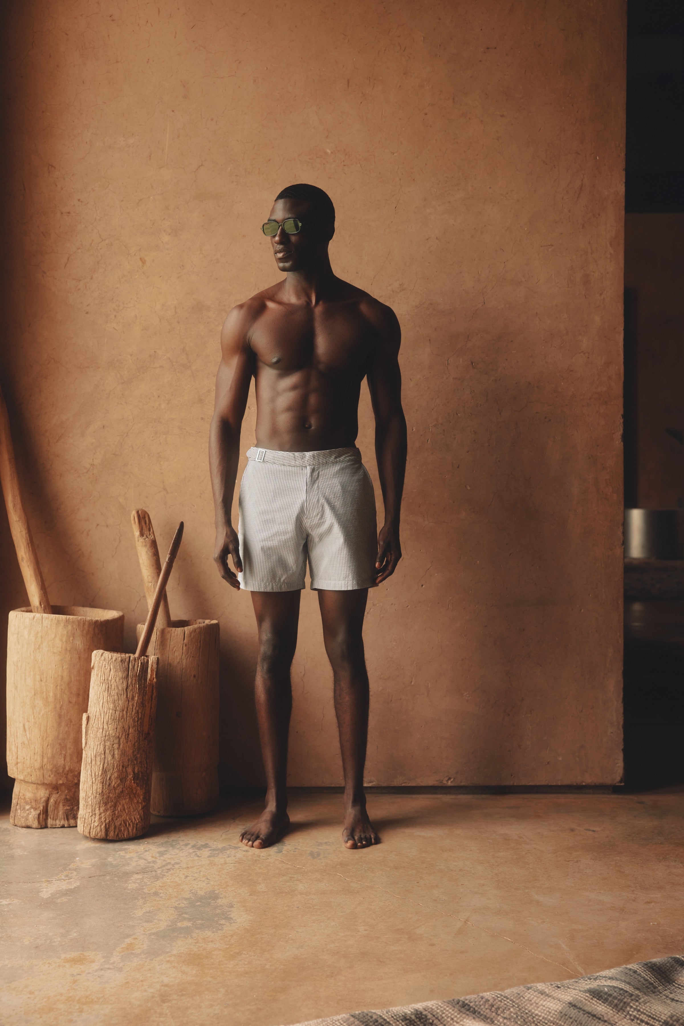 Felix Seersucker Swim Shorts