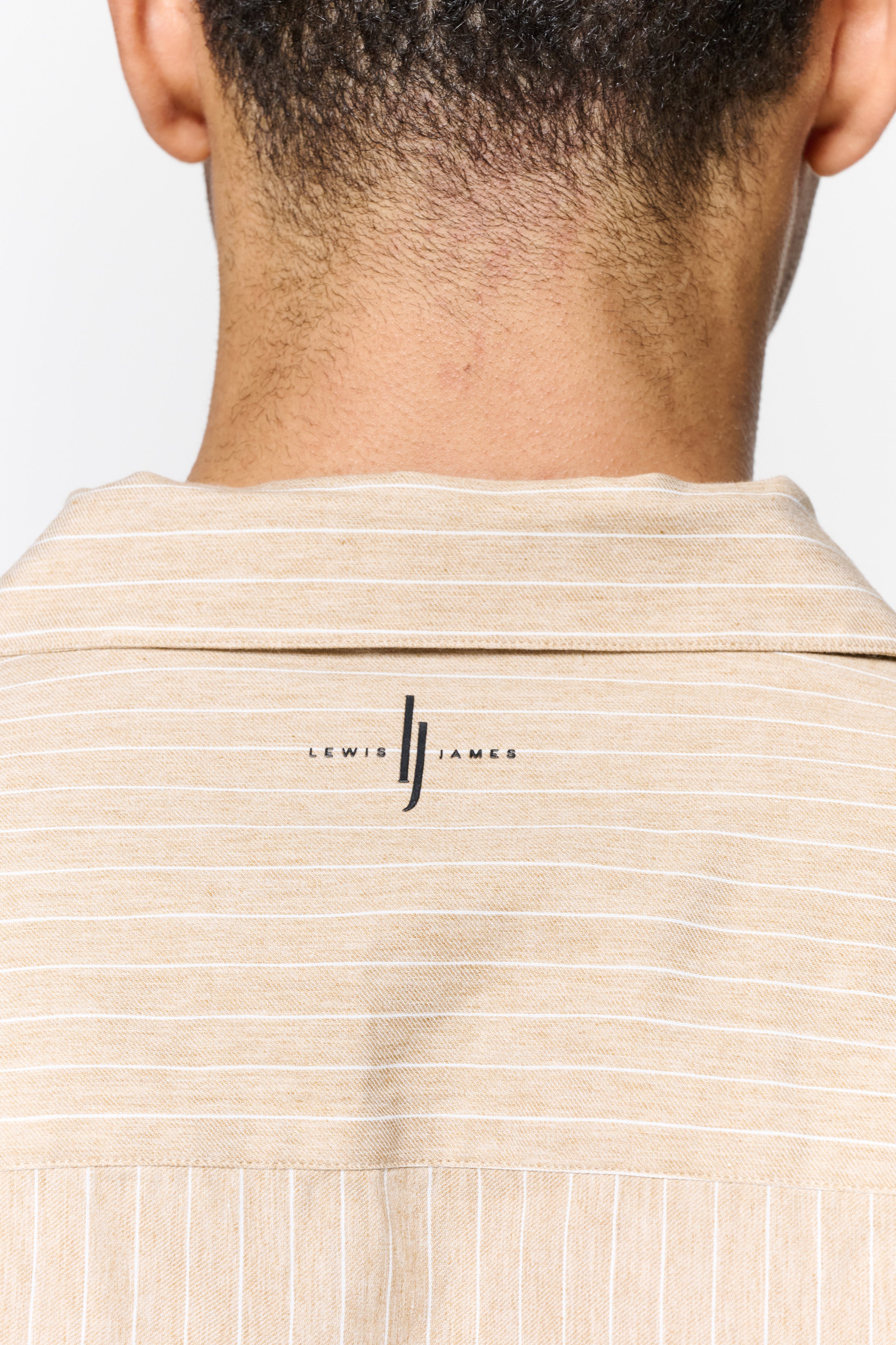 Villa Pinstripe Embroidered Shirt