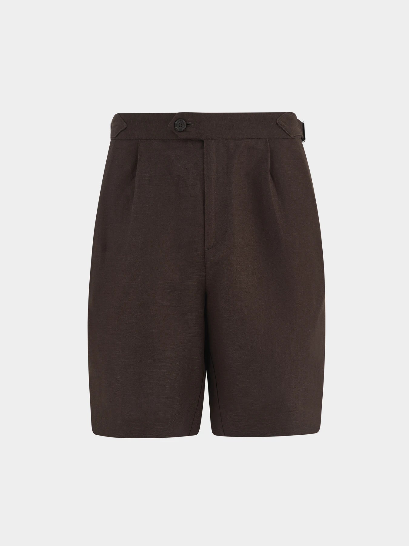 Gabriel Double Pleat Safari Linen Short