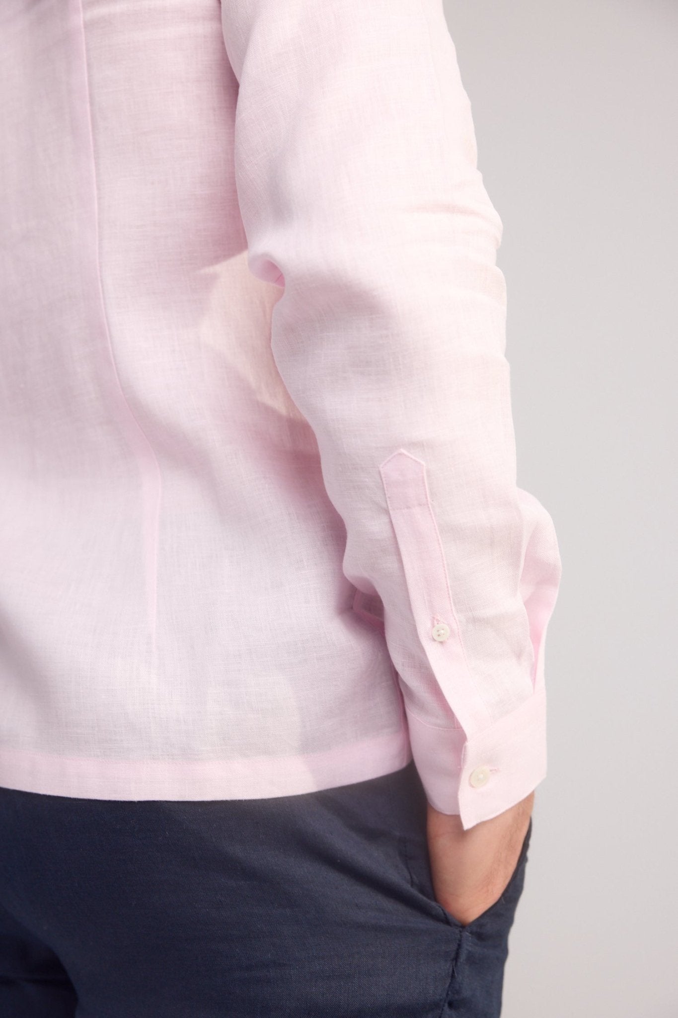Light Pink Arista Linen Shirt - Lewis James