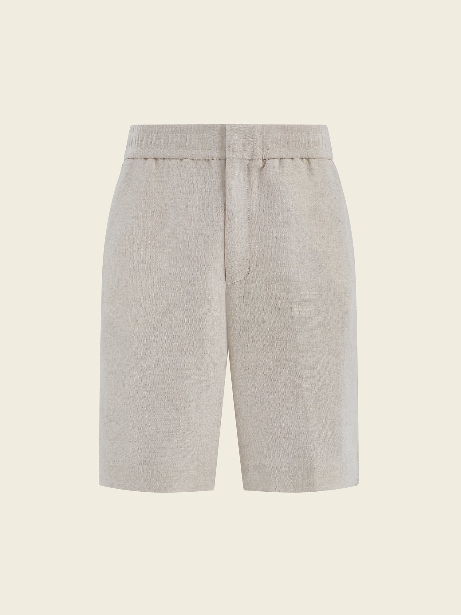 Relaxed Linen - Blend Shorts in natural stone - Lewis James