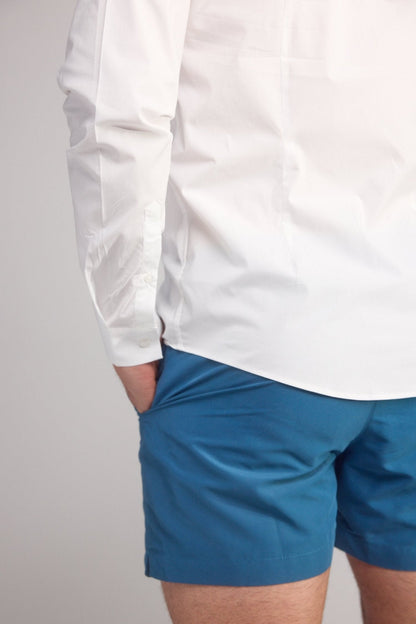 Smart Original Swim Shorts in Steel Blue - Lewis James