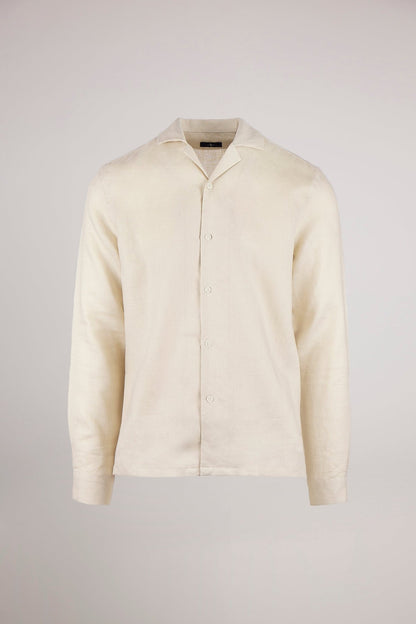Stone Arista Linen Shirt - Lewis James